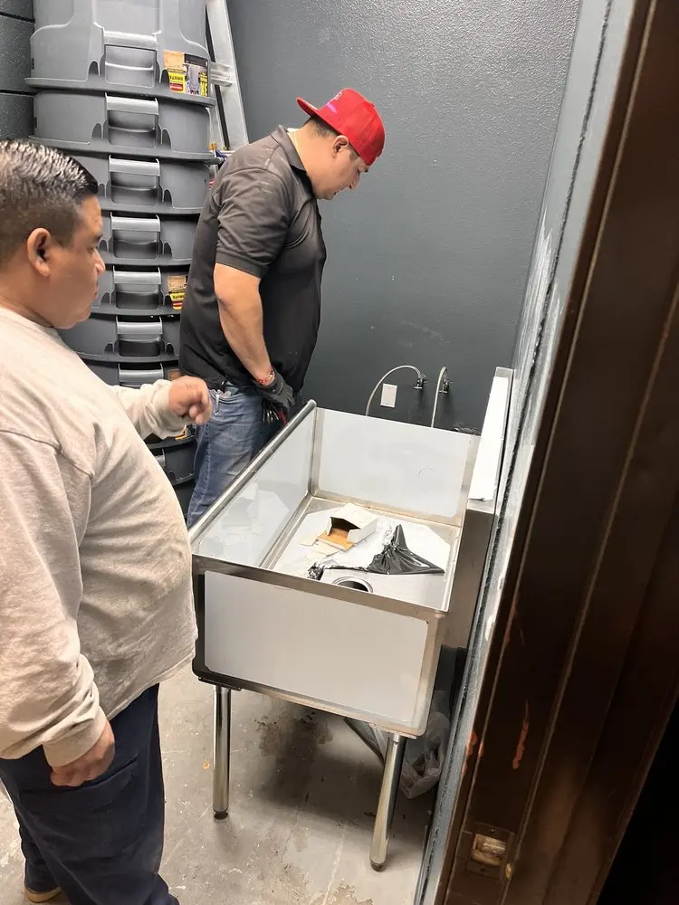 Commercial plumbing and sink installation in Daybreak